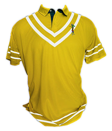 Millennial Polo- Chevron Stripe 100% poly