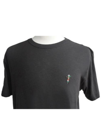 Tatted Crew Neck Logo Tee -Chest embroidery