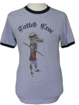 Tatted Croc Ringer Tee
