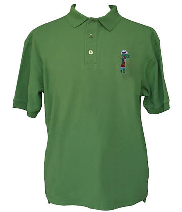 Classic Polo Shirt with solid color TC 4 inch logo