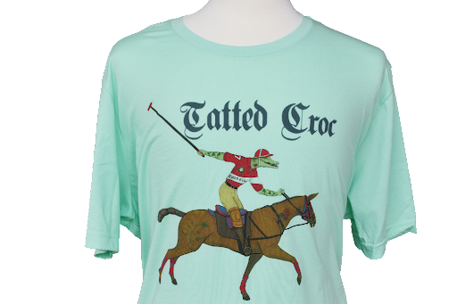 Men’sTatted Croc Polo Player Tee